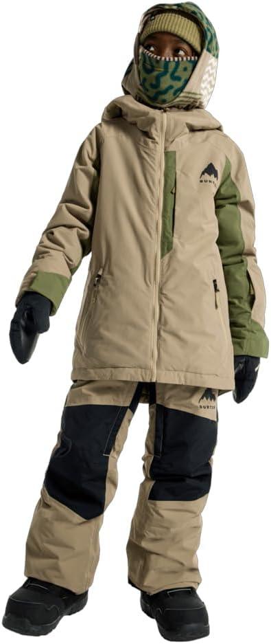 imageBurton Kids Hillslope Jacket Summit TaupeForest Moss M