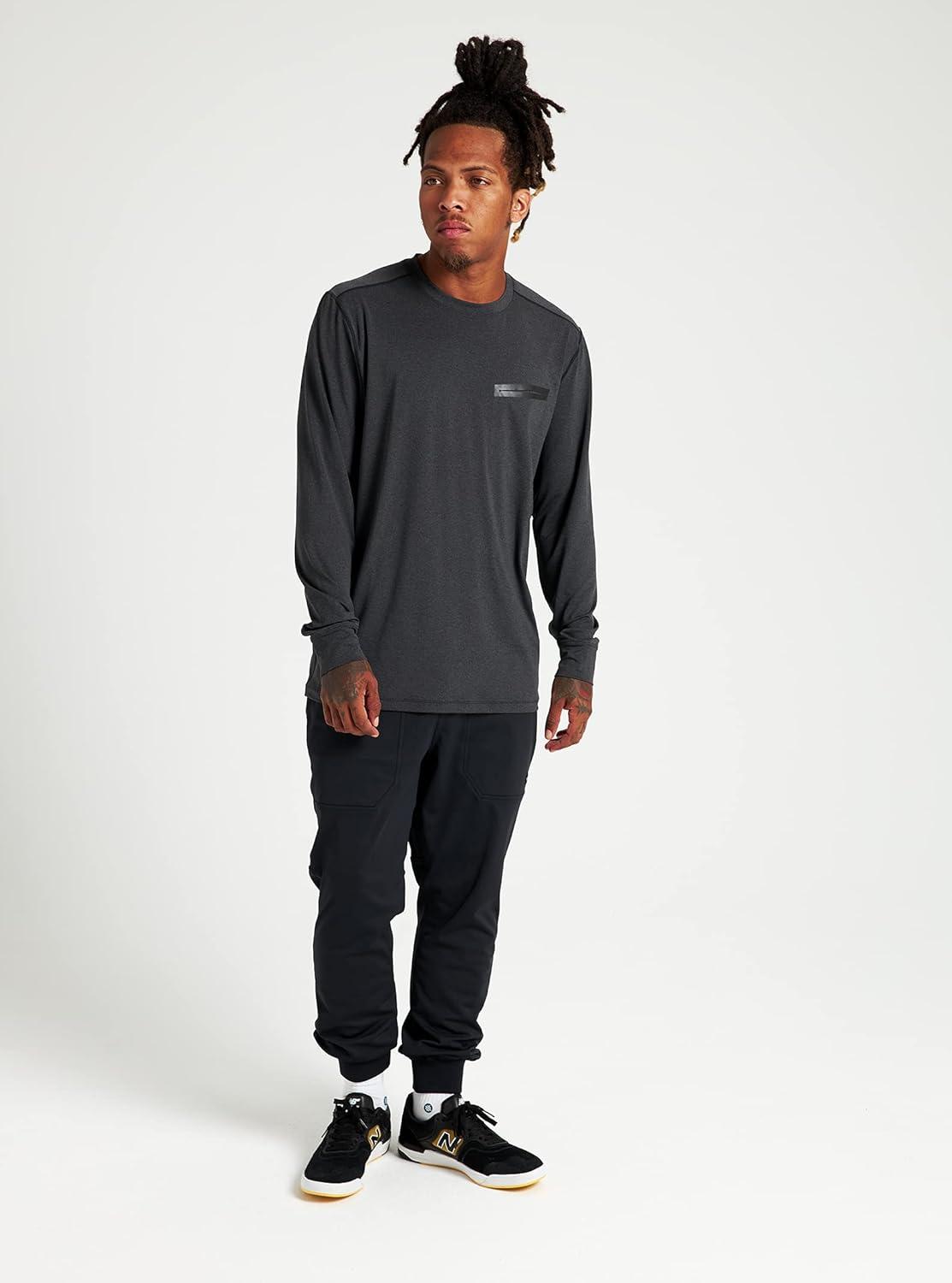 imageBurton Mens Multipath Essential Tech Long Sleeve CrewTrue Black Heather