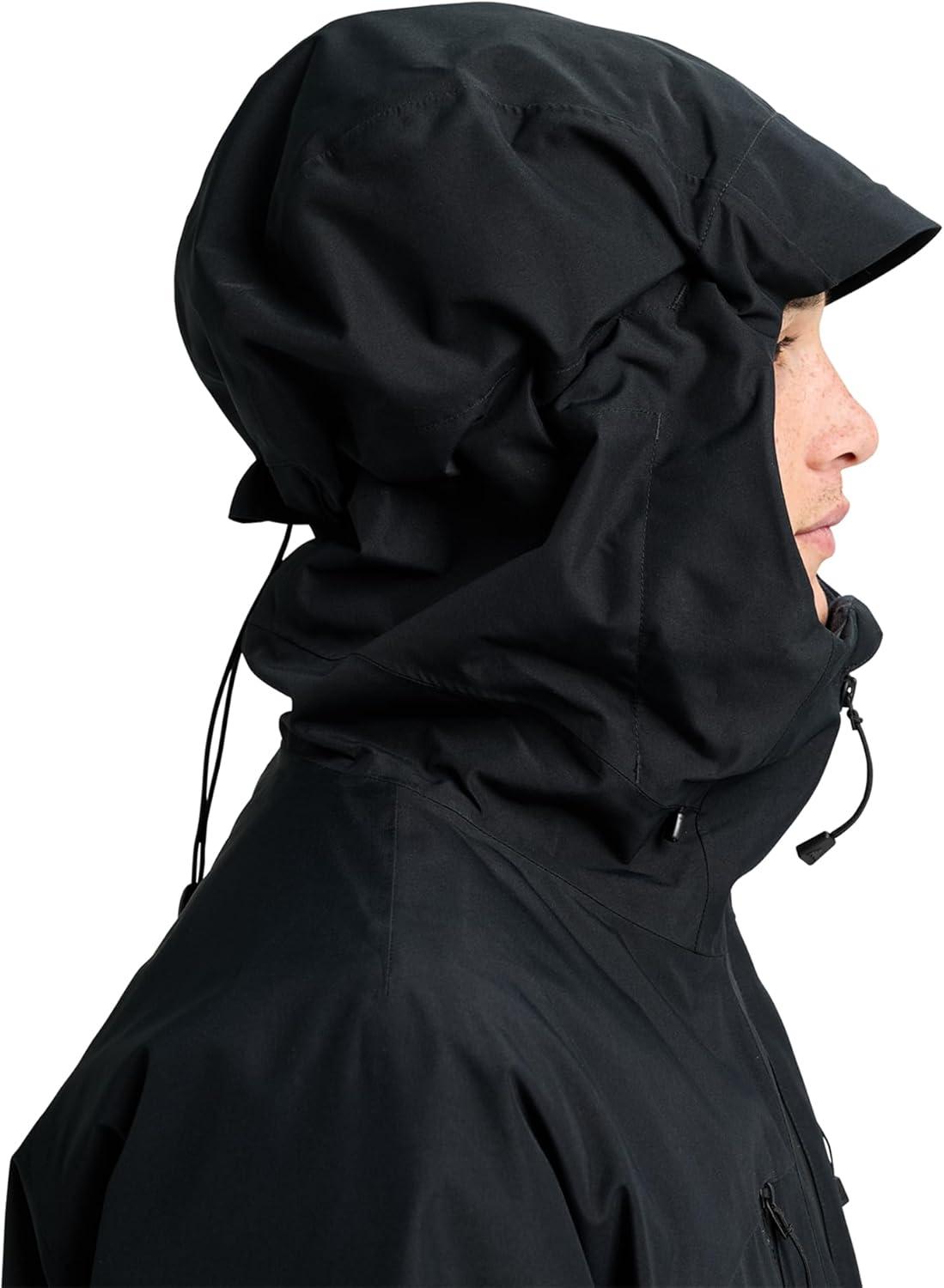 imageBurton Mens Reserve 2Layer 3in1 Jacket Waterproof Winter Snowboard Jacket with Removable LinerTrue Black