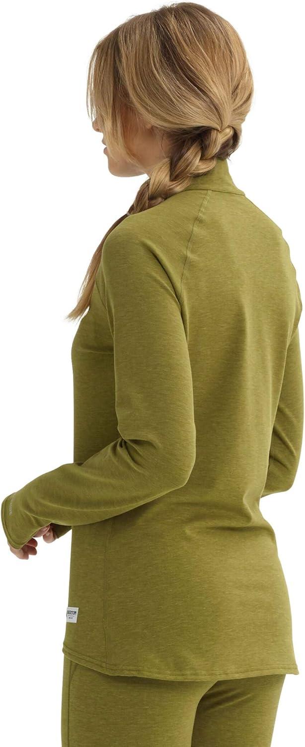imageBurton Womens Expedition Quarter Zip Base LayerMartini Olive Heather