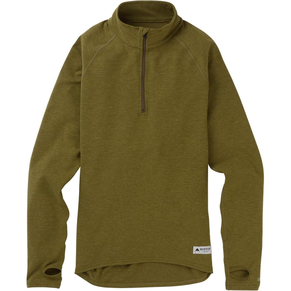 imageBurton Womens Expedition Quarter Zip Base LayerMartini Olive Heather