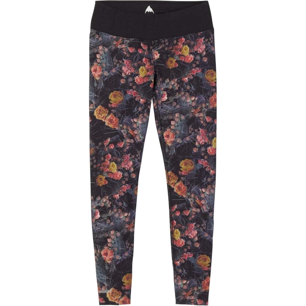 imageBurton Womens Midweight Base Layer PantPrickly PearTrue Black