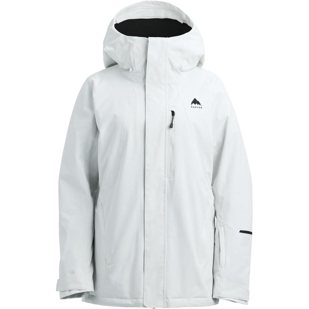 imageBurton Womens Reserve 2Layer Insulated Stretch Jacket  Waterproof Winter Snowboard Jacket with Stretch Fit ampamp HoodStout White