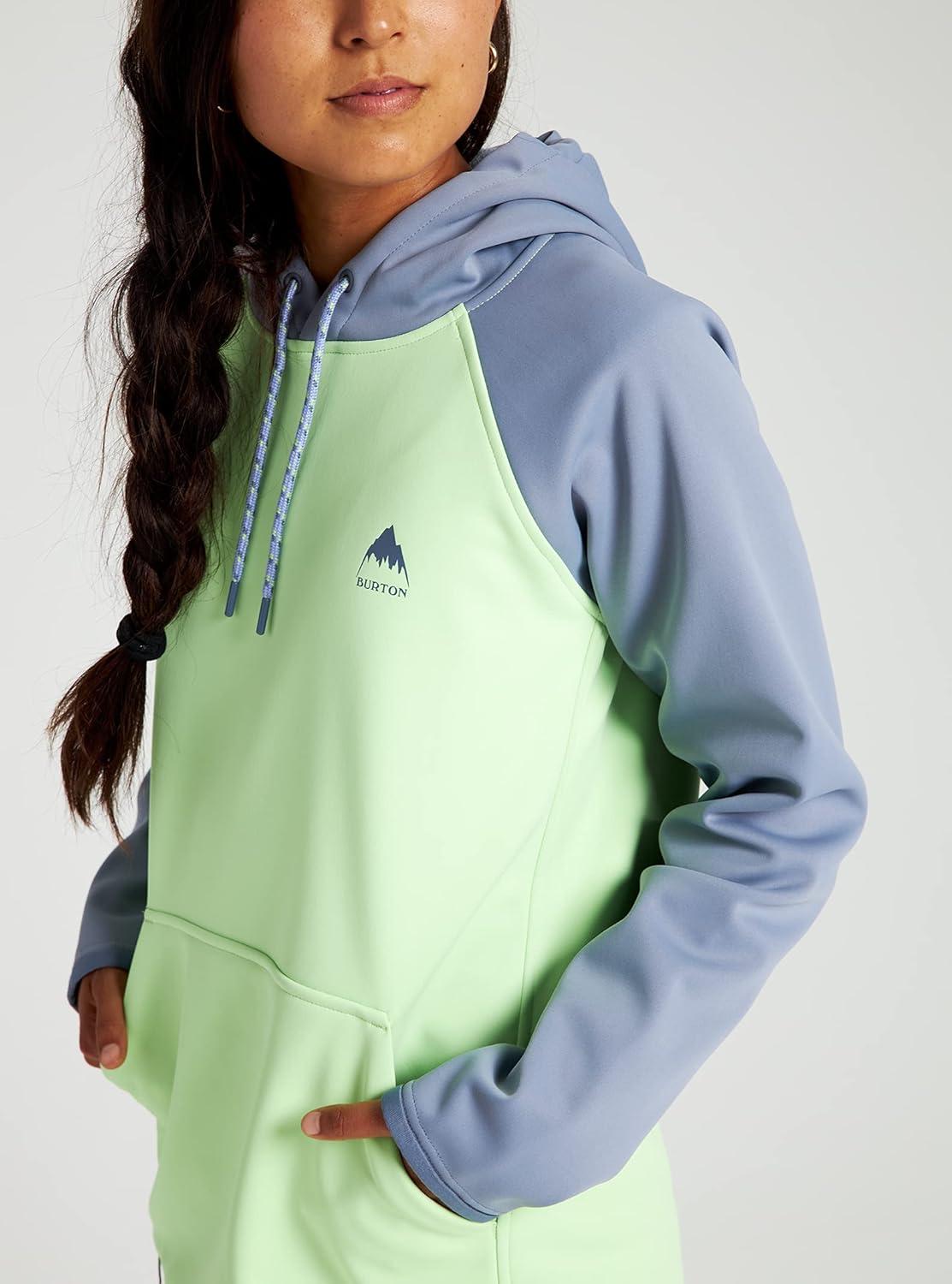 imageBurton Womens Crown Weatherproof Pullover FleeceFolkstone Gray Paradise Green