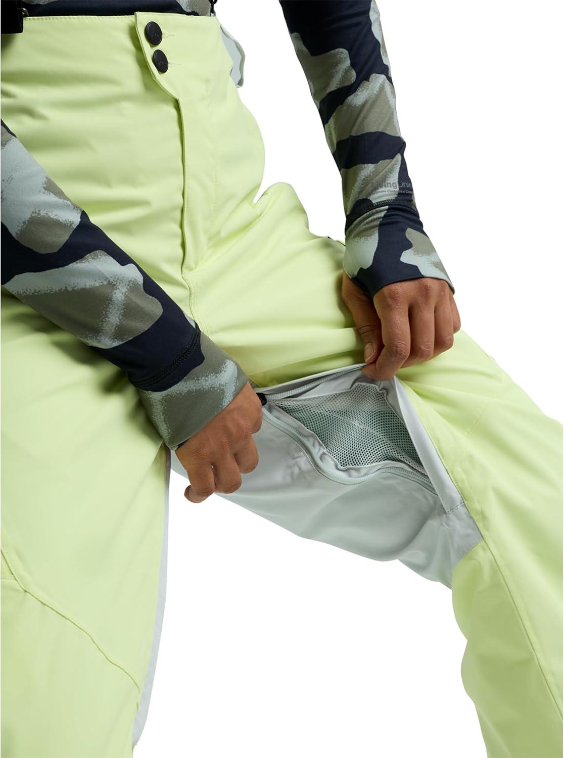 imageBurton Womens Reserve 2L 3in1 Pants Glow Yellow GreenGray Cloud M