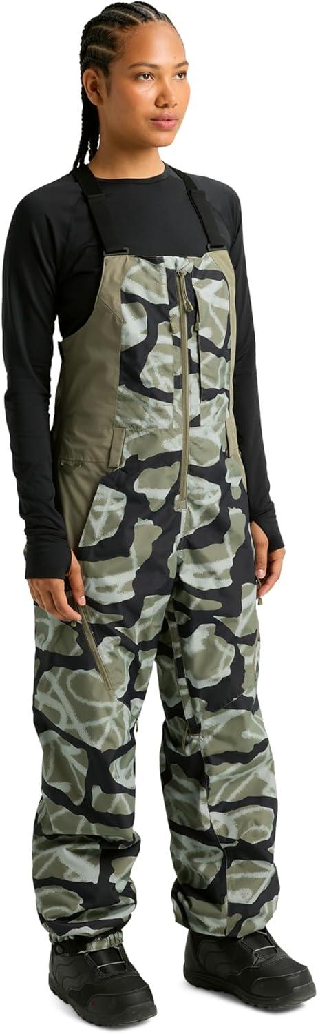 imageBurton Womens Reserve 2L Bib Pants Graffiti CamoForest Moss M