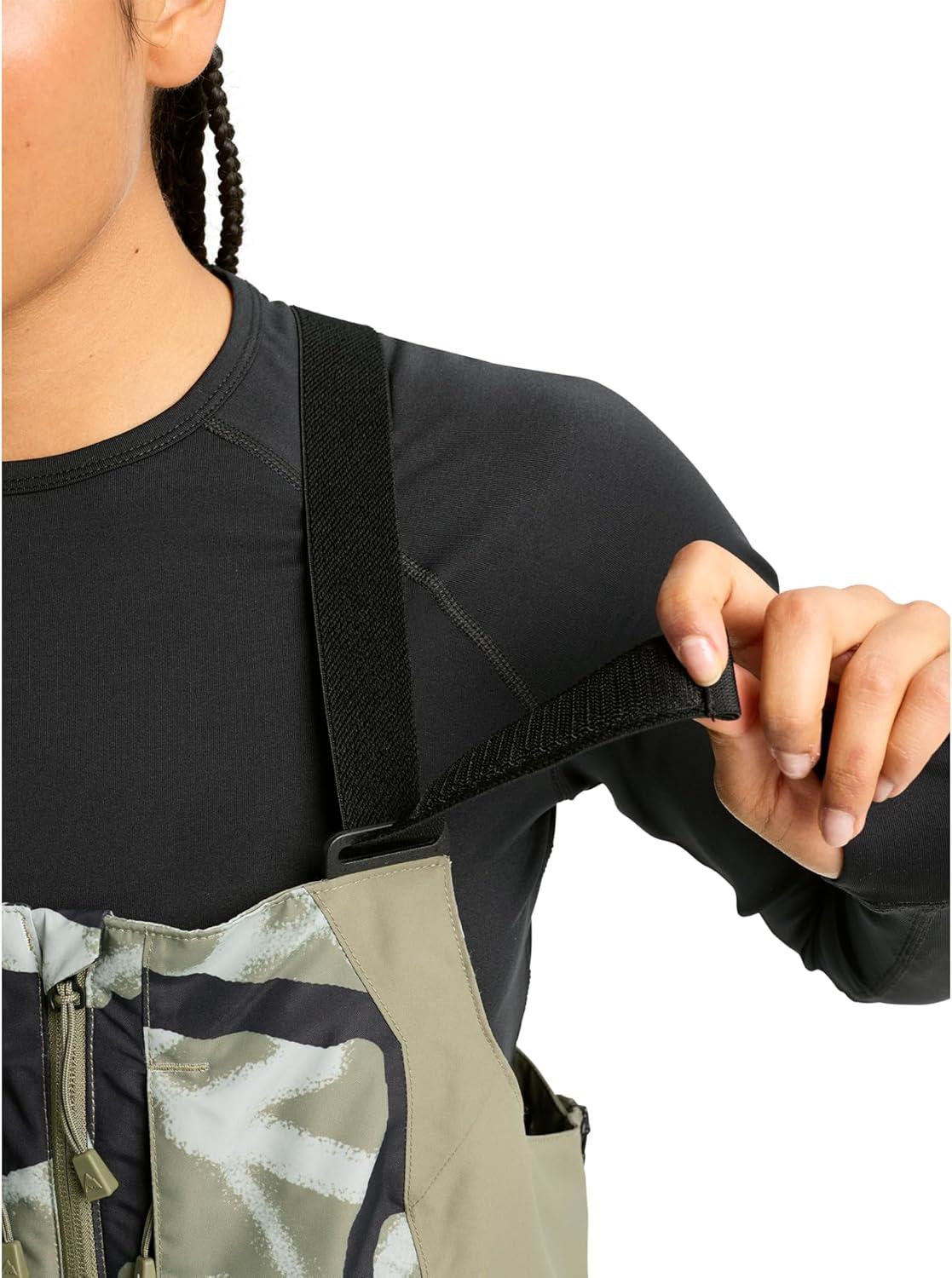 imageBurton Womens Reserve 2L Bib Pants Graffiti CamoForest Moss M