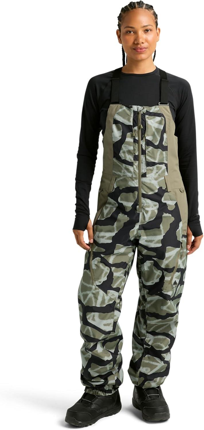 imageBurton Womens Reserve 2L Bib Pants Graffiti CamoForest Moss M