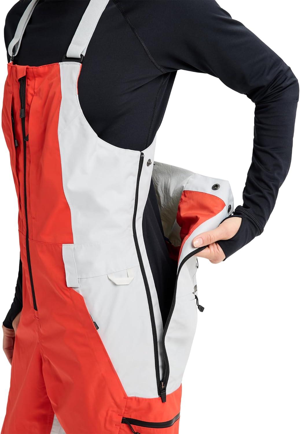 imageBurton Womens Reserve GORETEX 2L Bib Pants Fiesta RedGray Cloud M