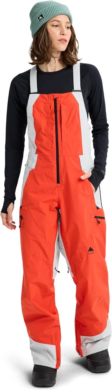 imageBurton Womens Reserve GORETEX 2L Bib Pants Fiesta RedGray Cloud M