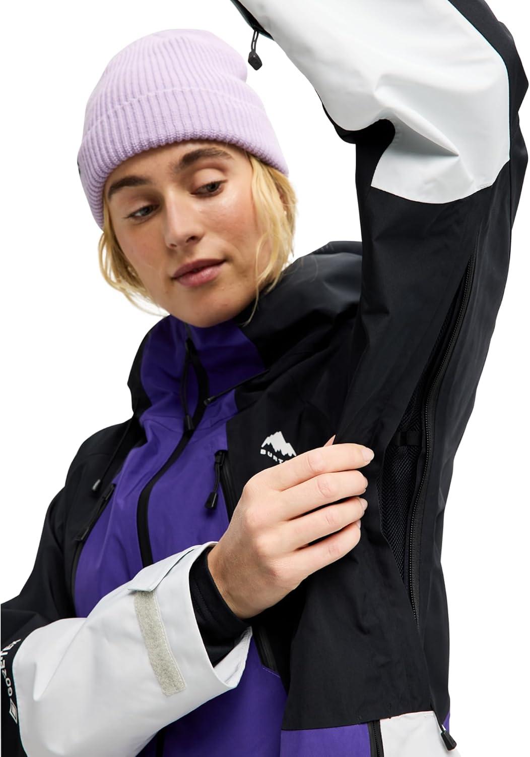 imageBurton Womens Reserve GORETEX 2L JacketPrism Violet True Black Gray Cloud