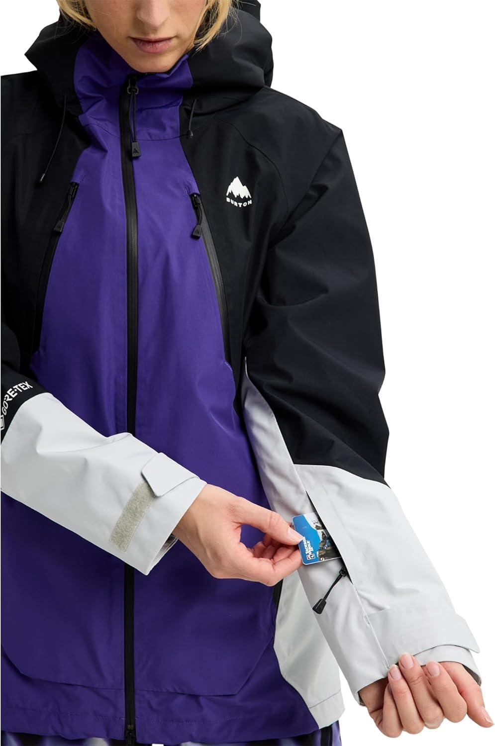 imageBurton Womens Reserve GORETEX 2L JacketPrism Violet True Black Gray Cloud