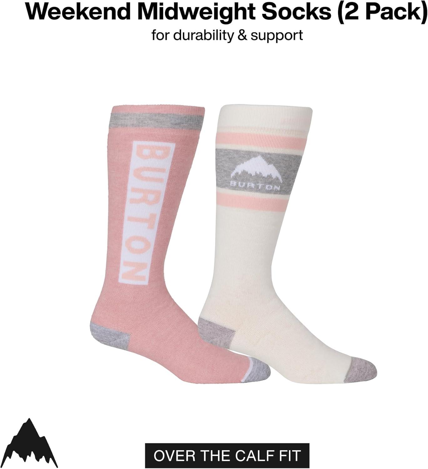 imageBurton Womens Weekend Midweight Socks 2 PackStout White