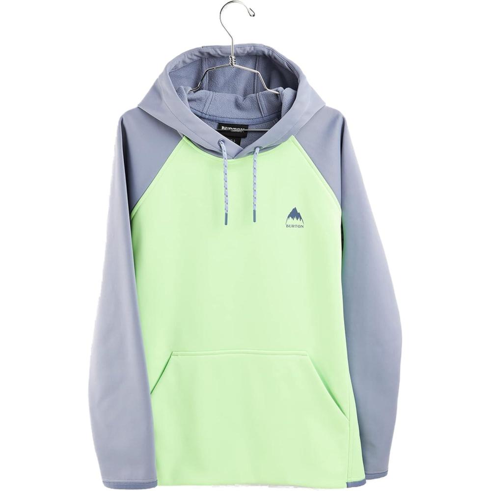 imageBurton Womens Crown Weatherproof Pullover FleeceFolkstone Gray Paradise Green