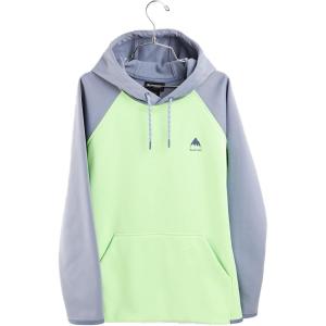 Burton Women’s Crown Weatherproof Pullover Fleece(Folkstone Gray / Paradise Green)