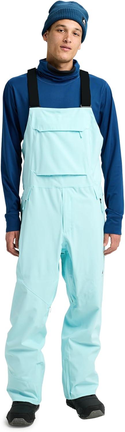 imageBurton Mens Reserve 2Layer Bib Pants Waterproof Winter Snowboard Bib Pants Perfect for LayeringLight Teal