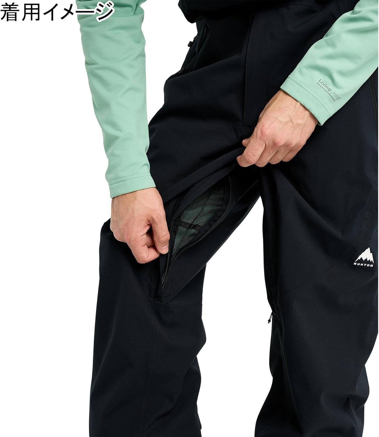 imageBurton Mens Reserve 2Layer Bib Pants Waterproof Winter Snowboard Bib Pants Perfect for LayeringTrue Black