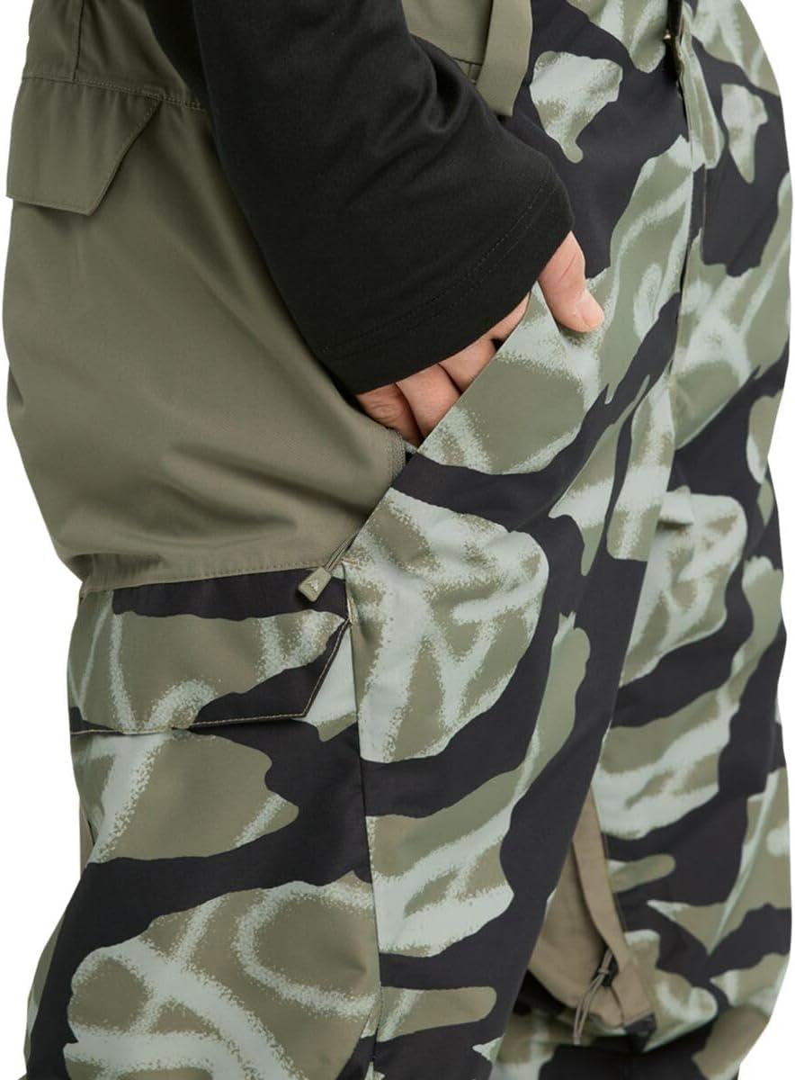 imageBurton Mens Reserve 2Layer Pants Waterproof Winter Snowboard Pants Perfect for LayeringGraffiti Camo Forest Moss