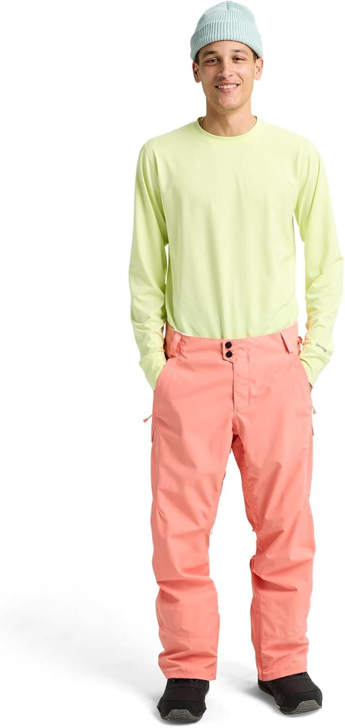 imageBurton Mens Reserve 2Layer Pants Waterproof Winter Snowboard Pants Perfect for LayeringSunrise Coral