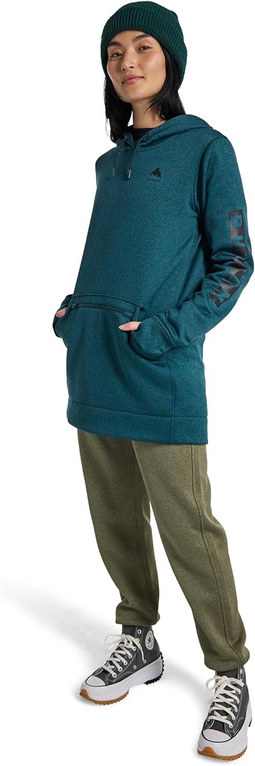 imageBurton Womens Oak Long Pullover HoodieDeep Emerald Heather