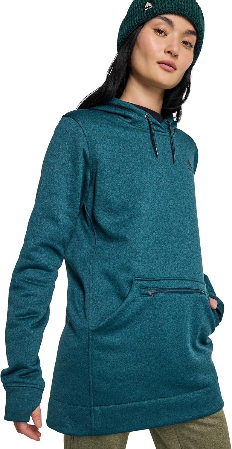 imageBurton Womens Oak Long Pullover HoodieDeep Emerald Heather