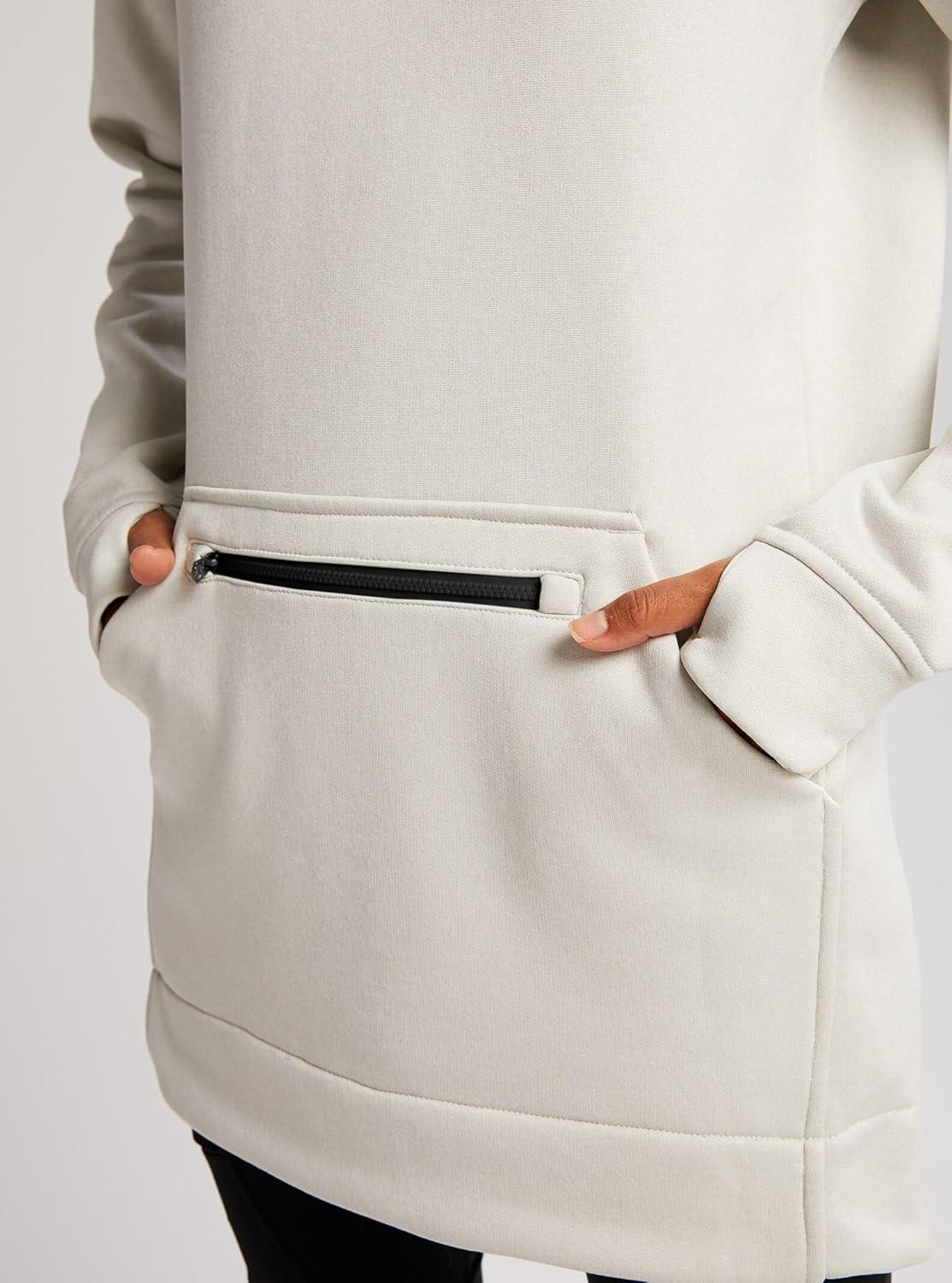 imageBurton Womens Oak Long Pullover HoodieStout White Heather