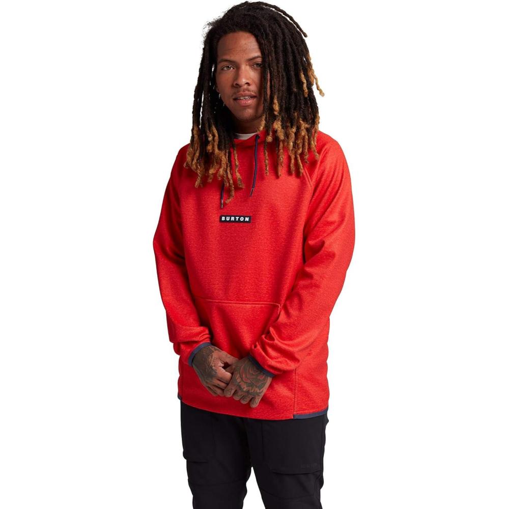 imageBurton Mens Crown Weatherproof Pullover FleeceFlame Scarlet Heather