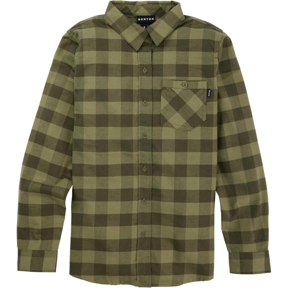 imageBurton Womens Favorite Long Sleeve FlannelForest Moss Buffalo Plaid