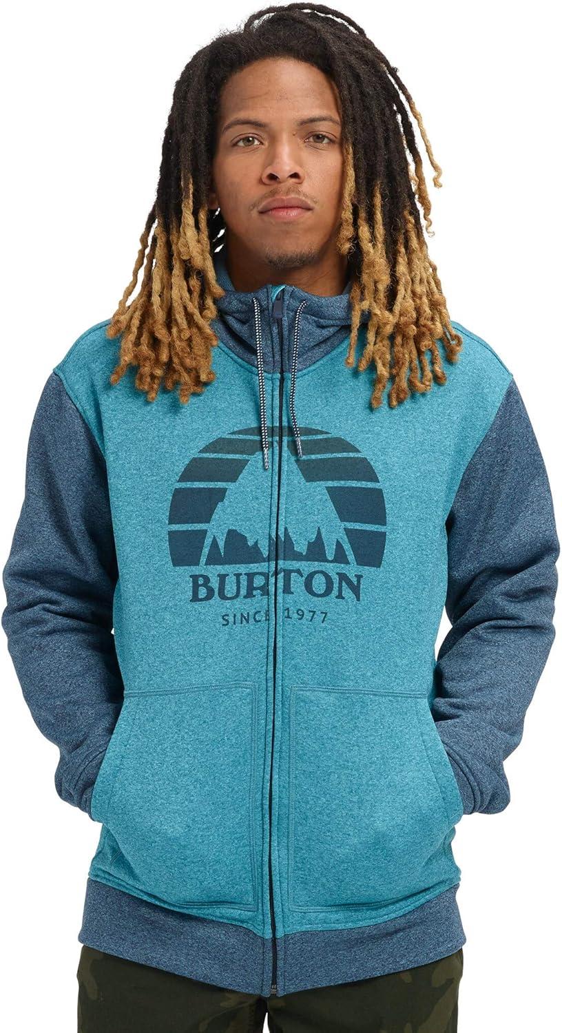 imageBurton Mens Oak FullZip HoodieBlue Curaao Heather
