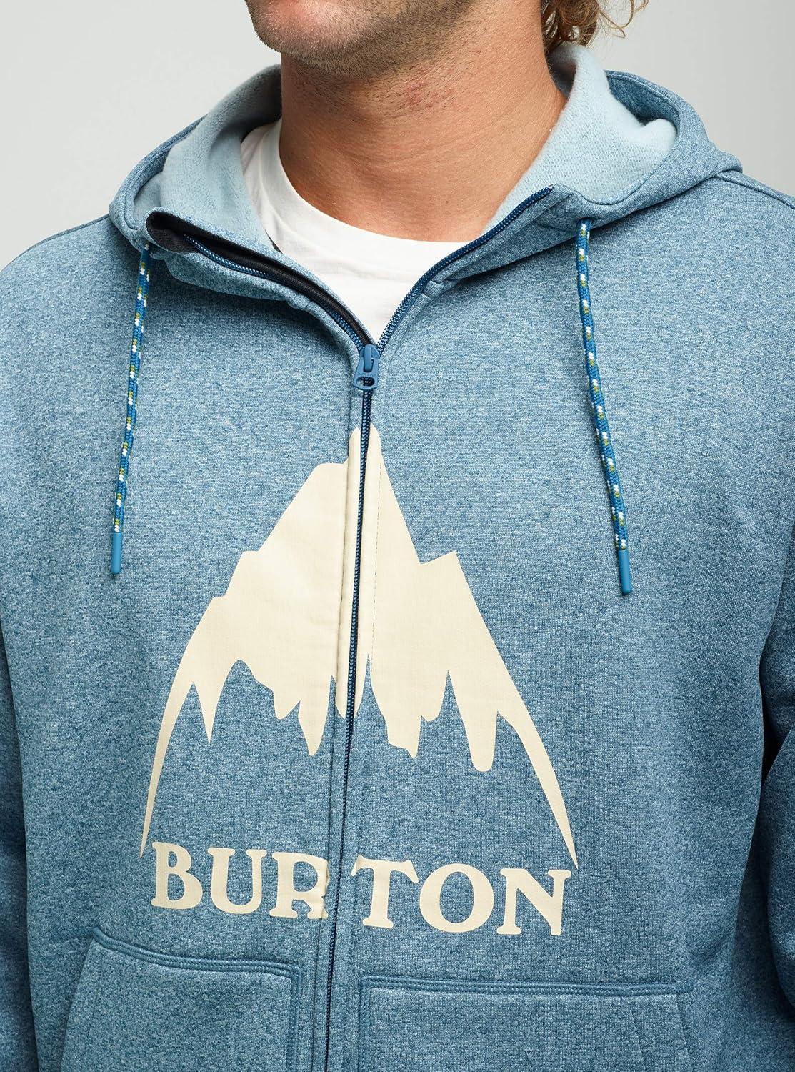 imageBurton Mens Oak FullZip HoodieBlue Sapphire Heather
