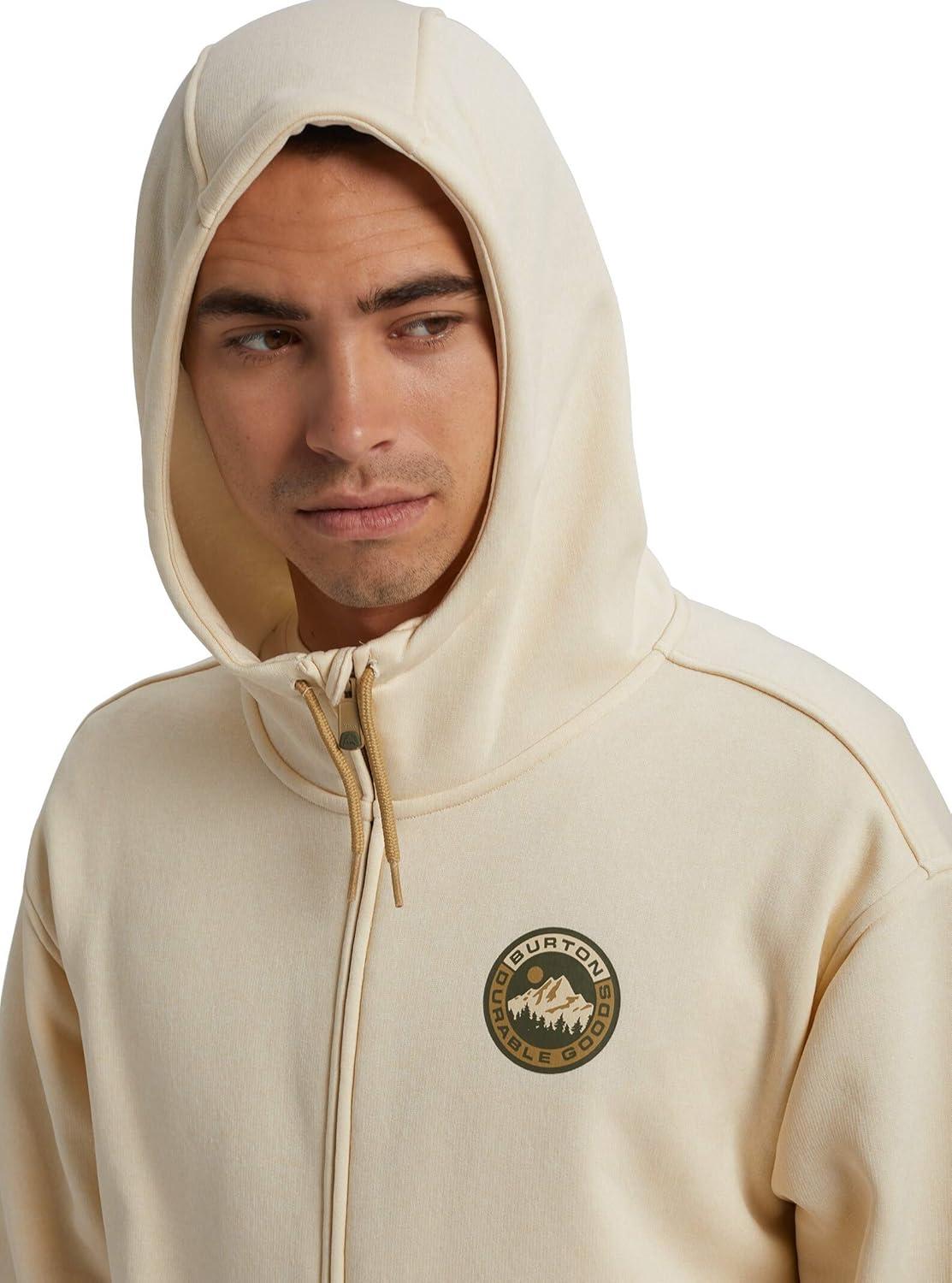 imageBurton Mens Oak FullZip HoodieCreme Brulee Heather
