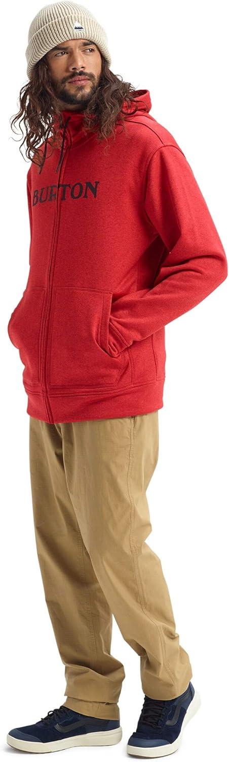 imageBurton Mens Oak FullZip HoodieFlame Scarlet Heather
