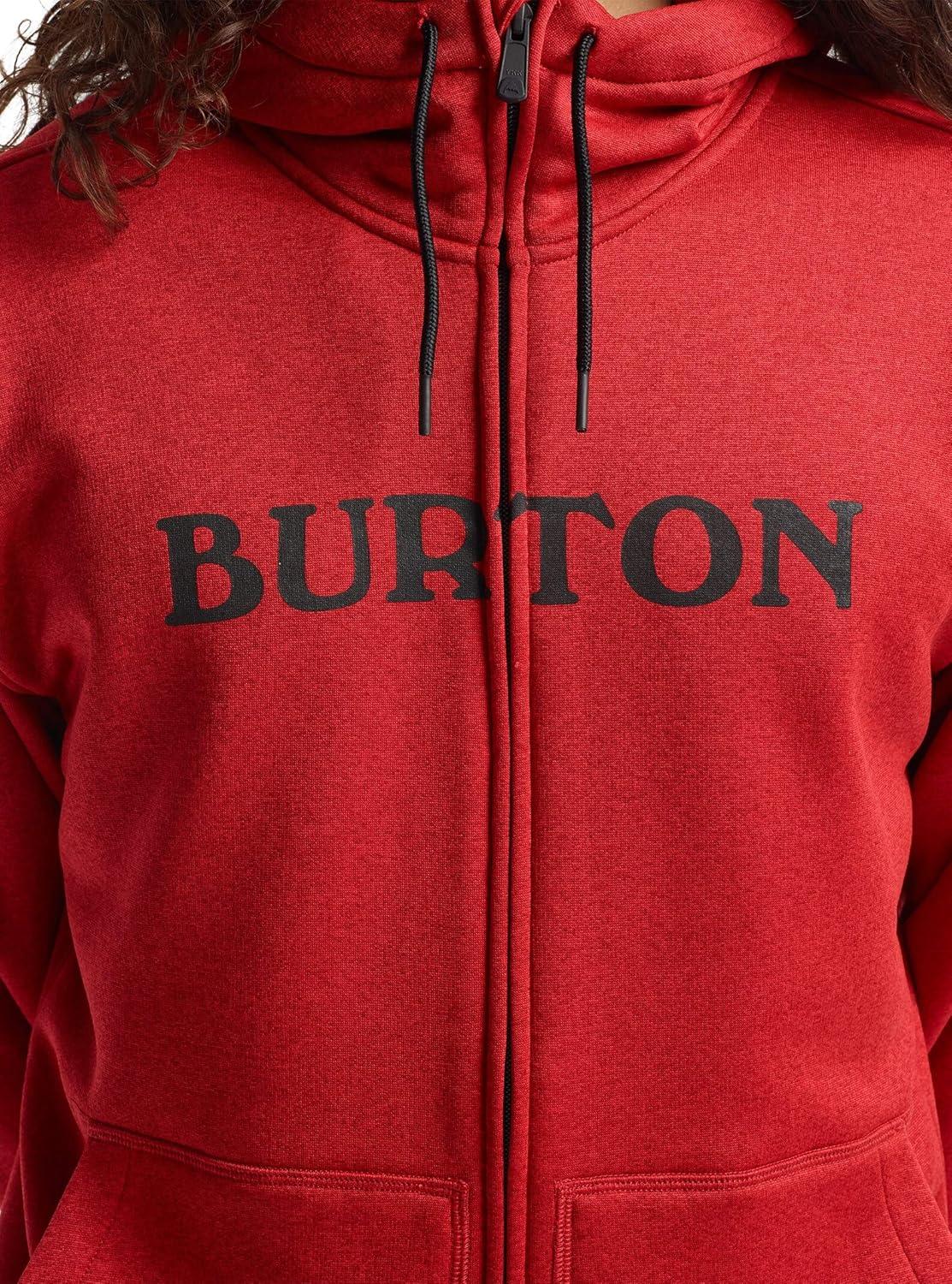 imageBurton Mens Oak FullZip HoodieFlame Scarlet Heather