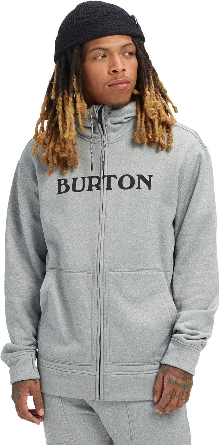 imageBurton Mens Oak FullZip HoodieGray Heather