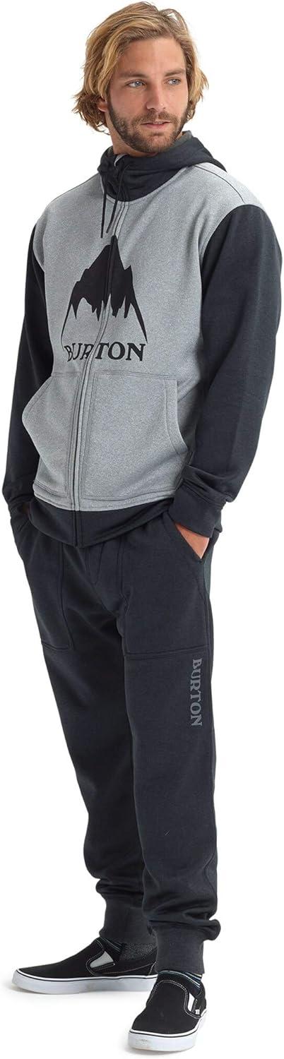 imageBurton Mens Oak FullZip HoodieGray HeatherTrue Black