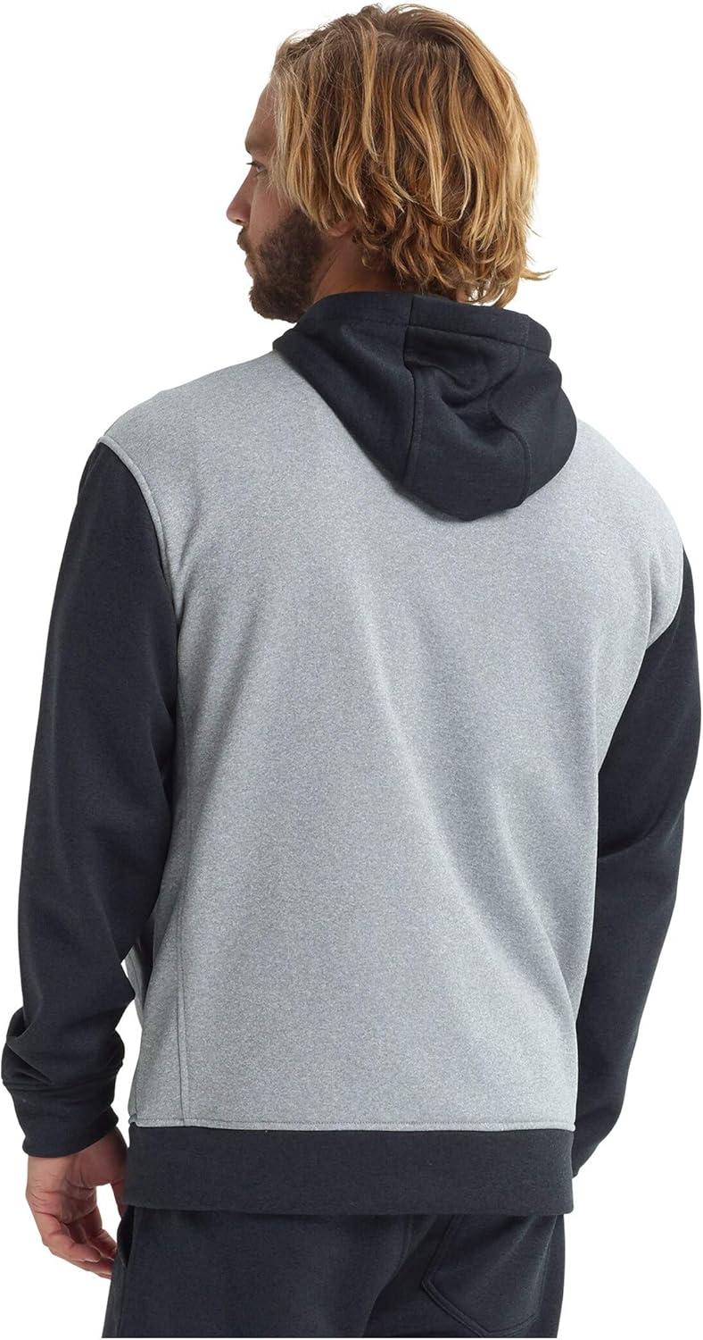 imageBurton Mens Oak FullZip HoodieGray HeatherTrue Black