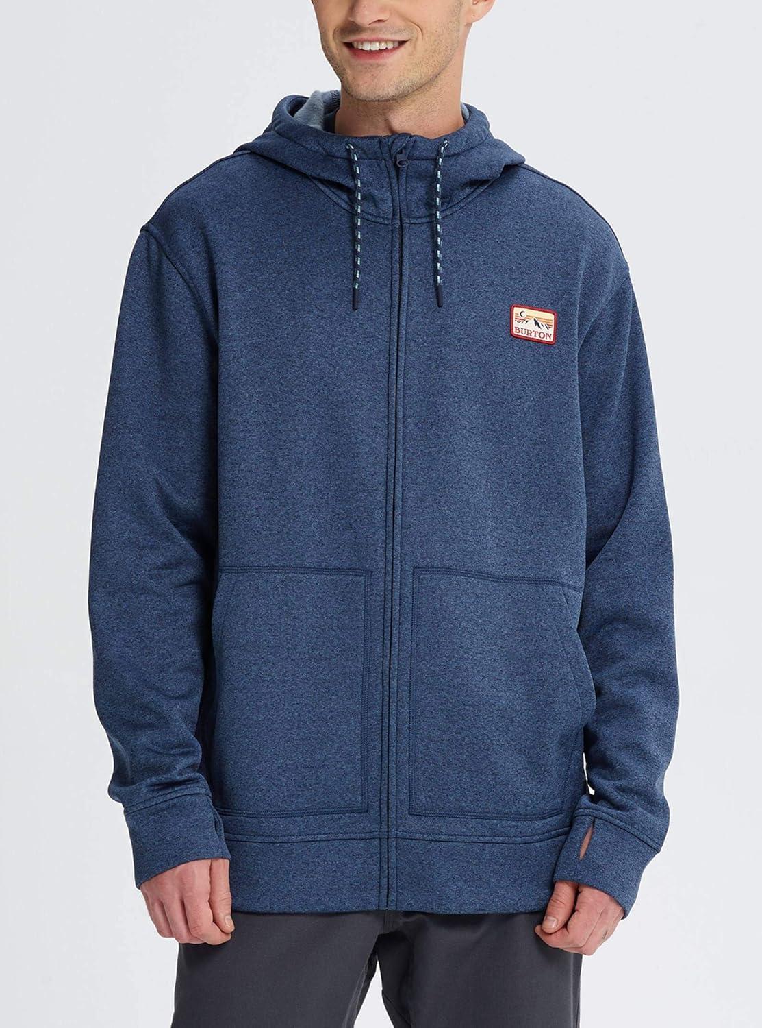 imageBurton Mens Oak FullZip HoodieMood Indigo Heather