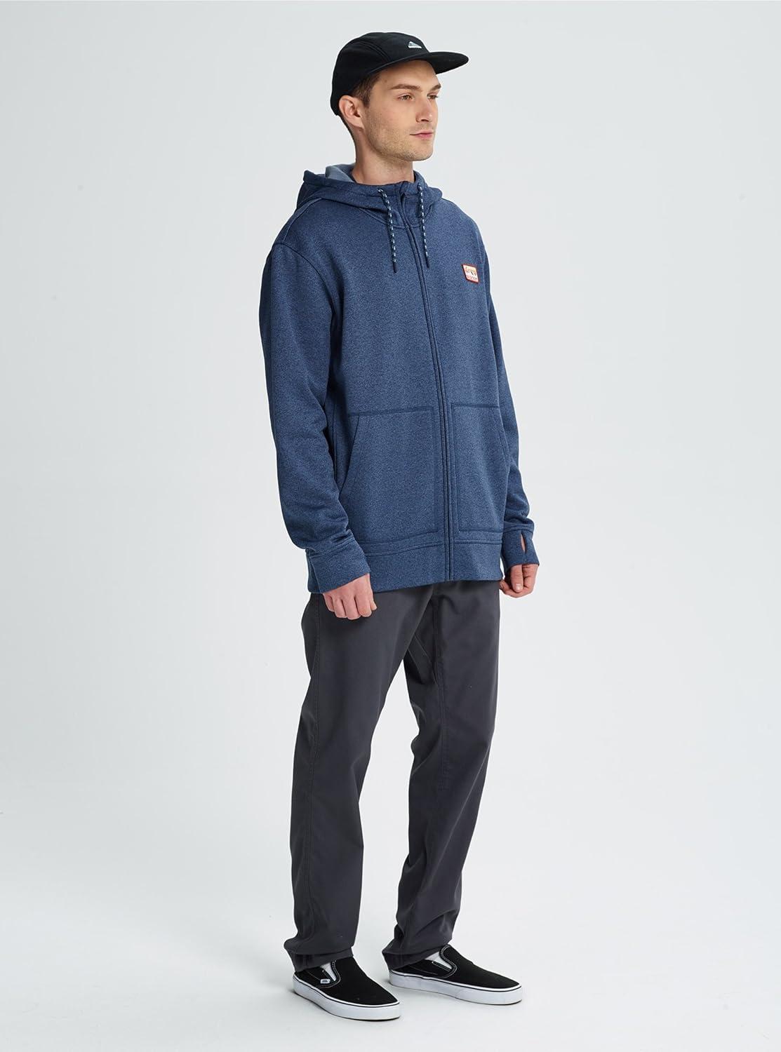 imageBurton Mens Oak FullZip HoodieMood Indigo Heather