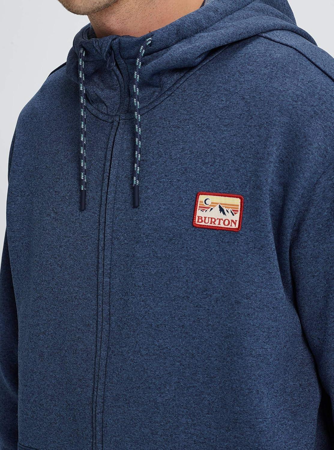 imageBurton Mens Oak FullZip HoodieMood Indigo Heather