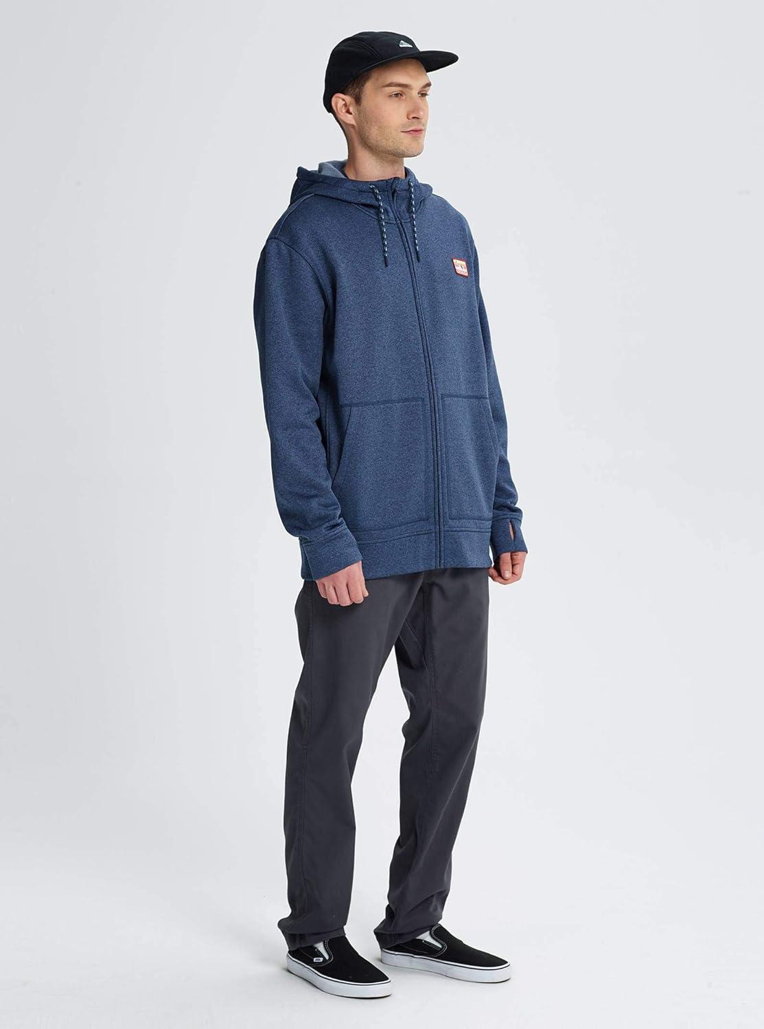 imageBurton Mens Oak FullZip HoodieMood Indigo Heather