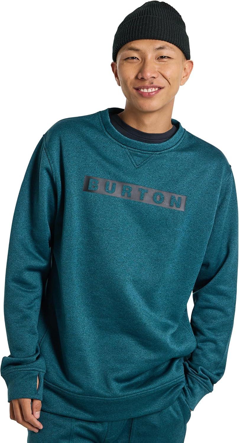 imageBurton Mens Oak Pullover CrewDeep Emerald Heather