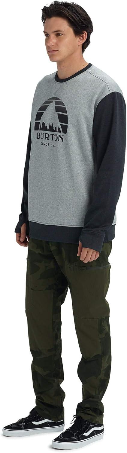 imageBurton Mens Oak Pullover CrewGray Heather True Black Heather