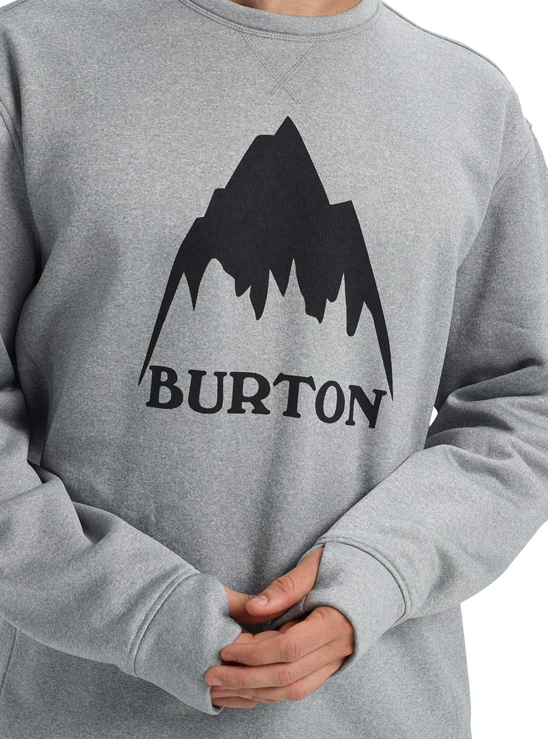 imageBurton Mens Oak Pullover CrewGray Heather 1