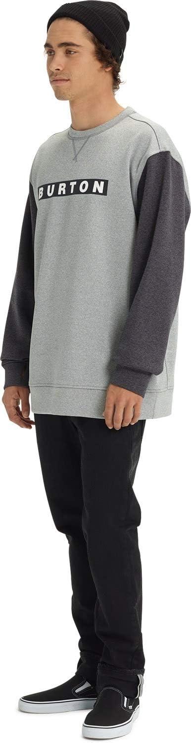 imageBurton Mens Oak Pullover CrewMonument HeatherHeather Black