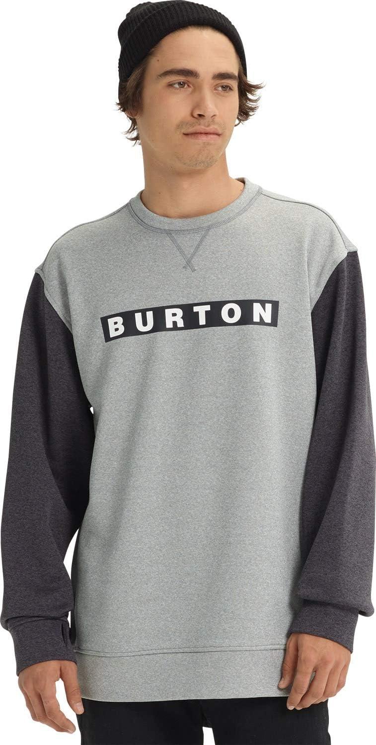 imageBurton Mens Oak Pullover CrewMonument HeatherHeather Black
