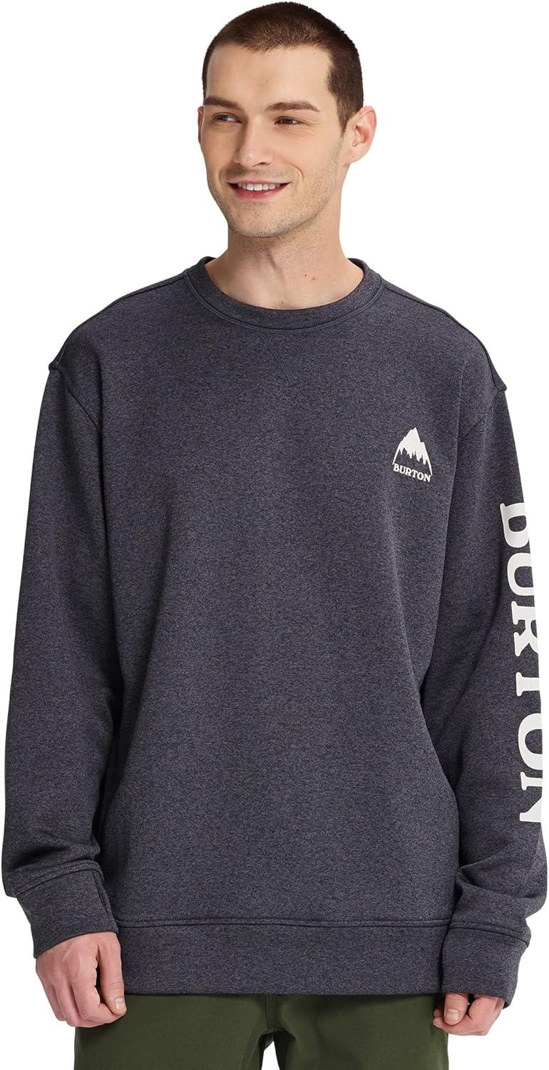 imageBurton Mens Oak Pullover CrewTrue Black Heather 1