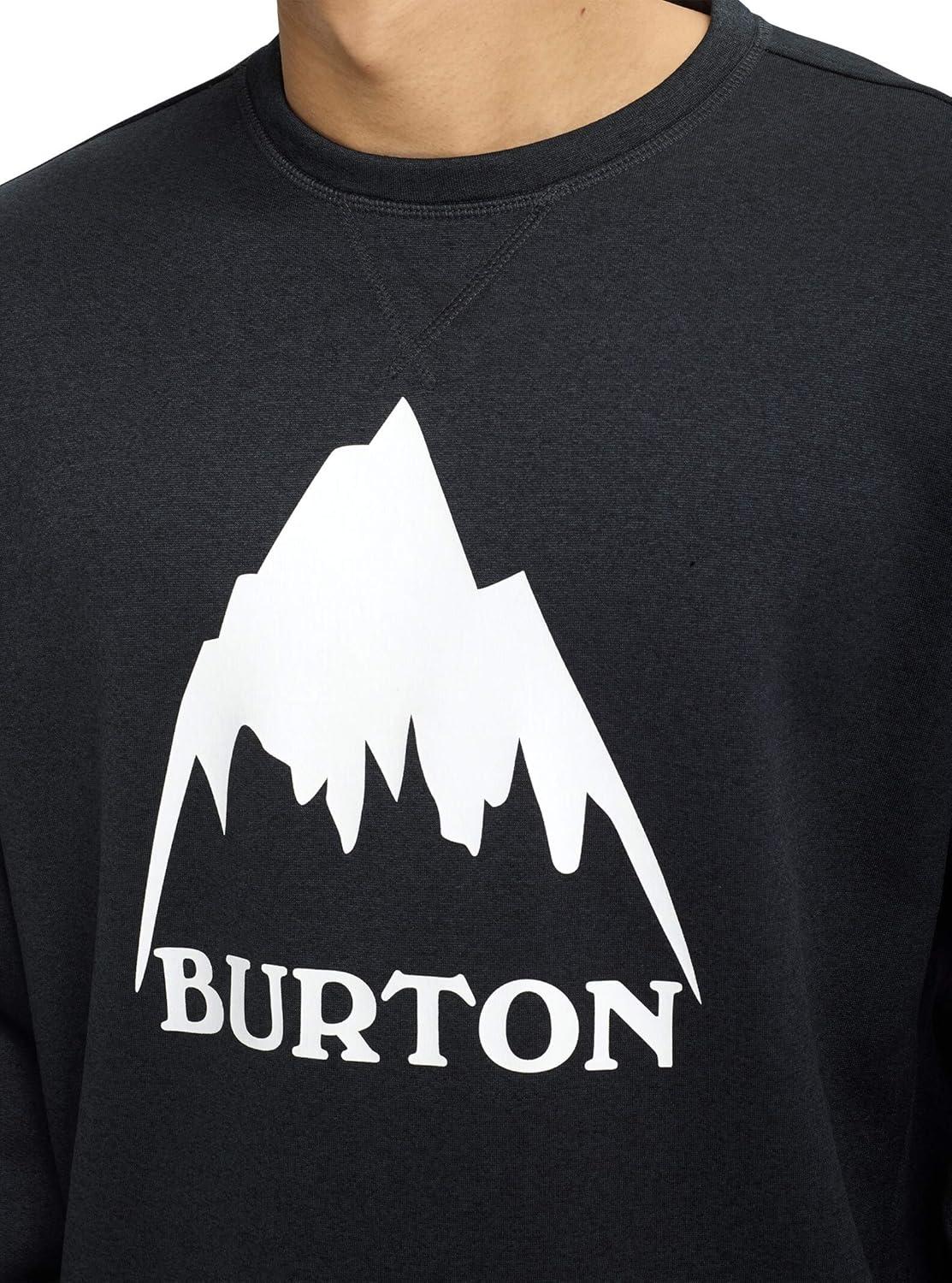 imageBurton Mens Oak Pullover CrewTrue Black Heather New