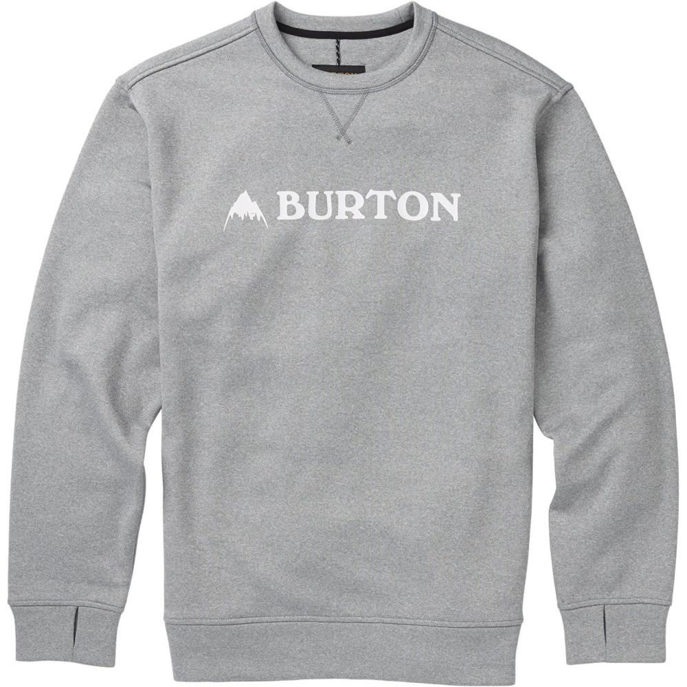 imageBurton Mens Oak Pullover CrewMonument Heather New