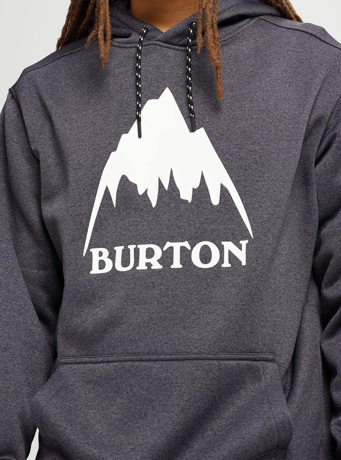 imageBurton Mens Oak Pullover HoodieHeather BlackStout White