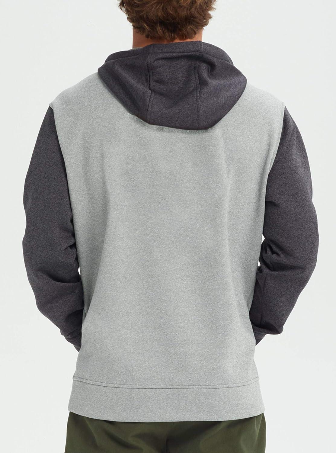 imageBurton Mens Oak Pullover HoodieMonument HeatherHeather Black New